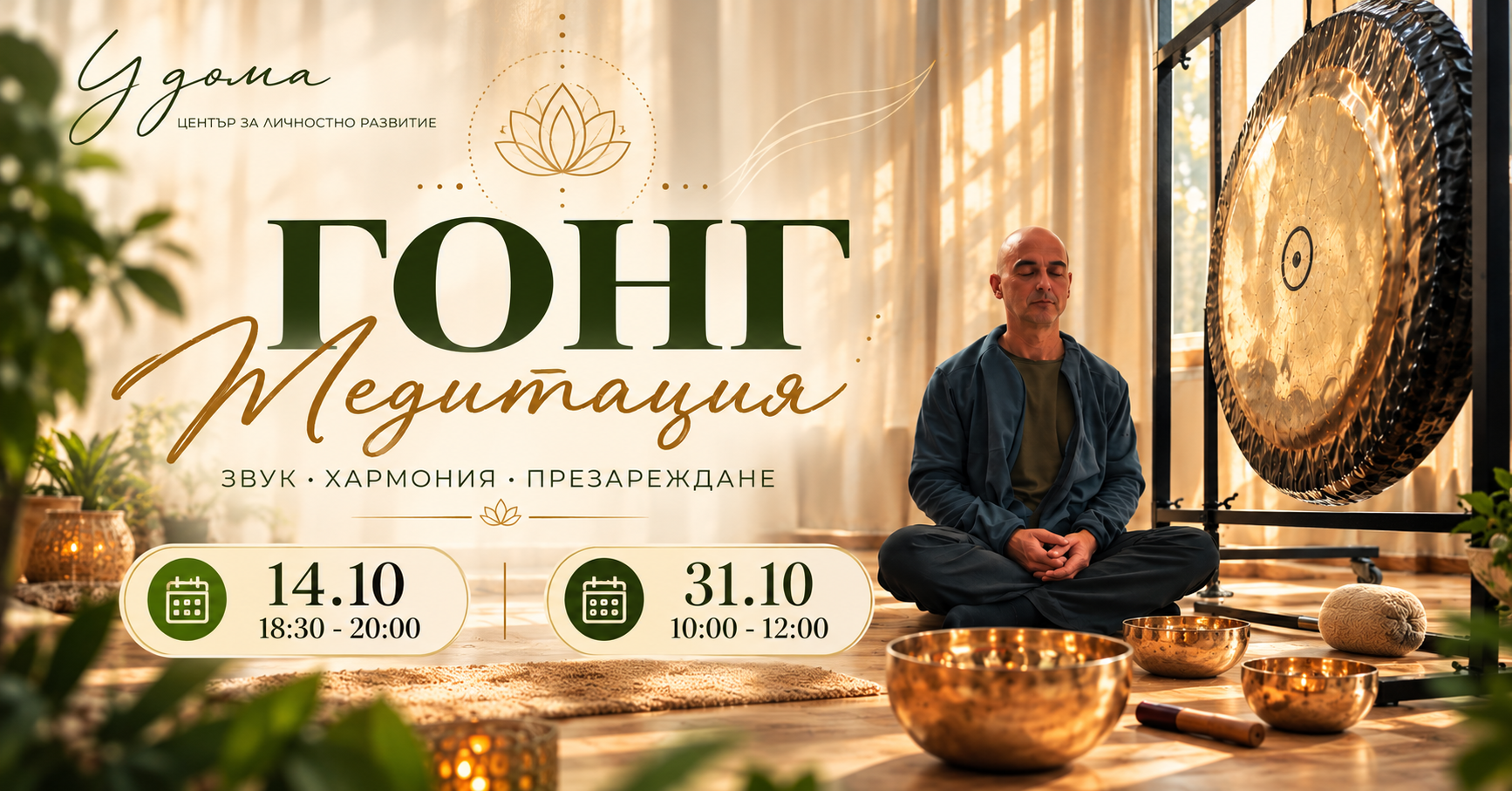 ГОНГ медитация 14.10 и 31.10